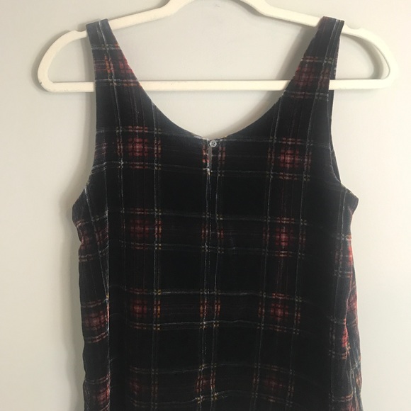 J Crew Sleeveless Velvet Blouse-Black Plaid-Size 2-NWT - Picture 8 of 8